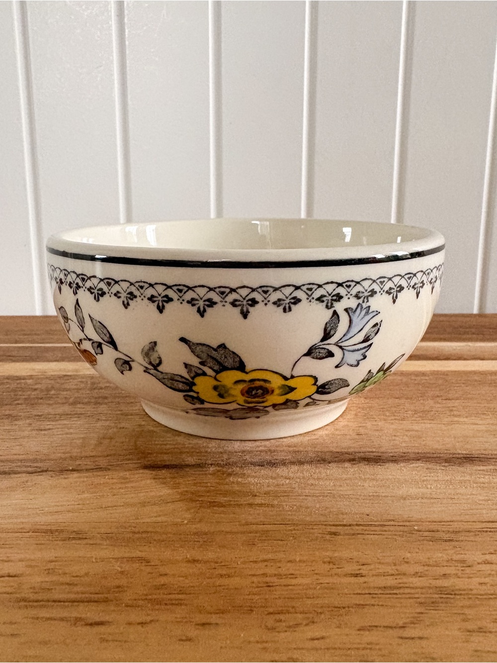 Vintage Grindley Duraline Floral Bowl England Hotel Ware 4.75”